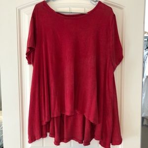 Free people high low t shirt size